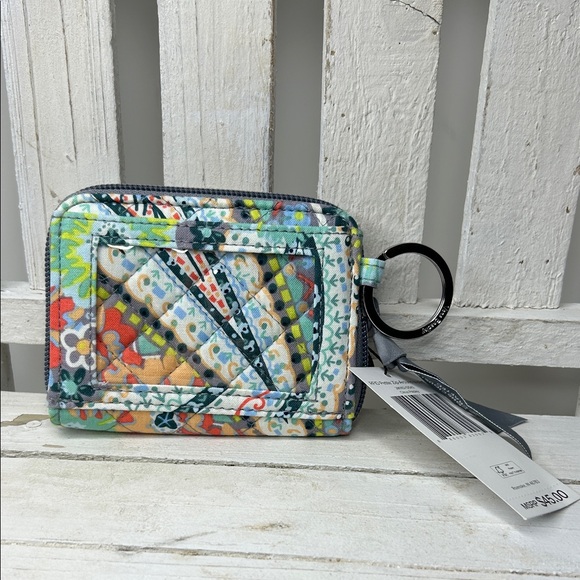 Vera Bradley RFID Petite Zip-Around Wallet- Citrus Paisley NWT - Picture 2 of 4